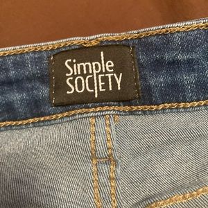 Simple society ripped bluejeans skinny